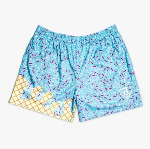 Baseball Lifestyle 101 Cotton Candy Mesh Shorts - Men Ice Cream Drip Athletic Basketball Streetwear Summer Shorts