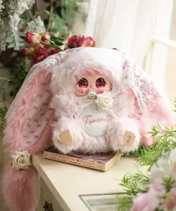 JIIMO  600%  Box Mystery，Bunny Plush Dolls，Soft Furry Collectibles，Backpack or clothing decoration