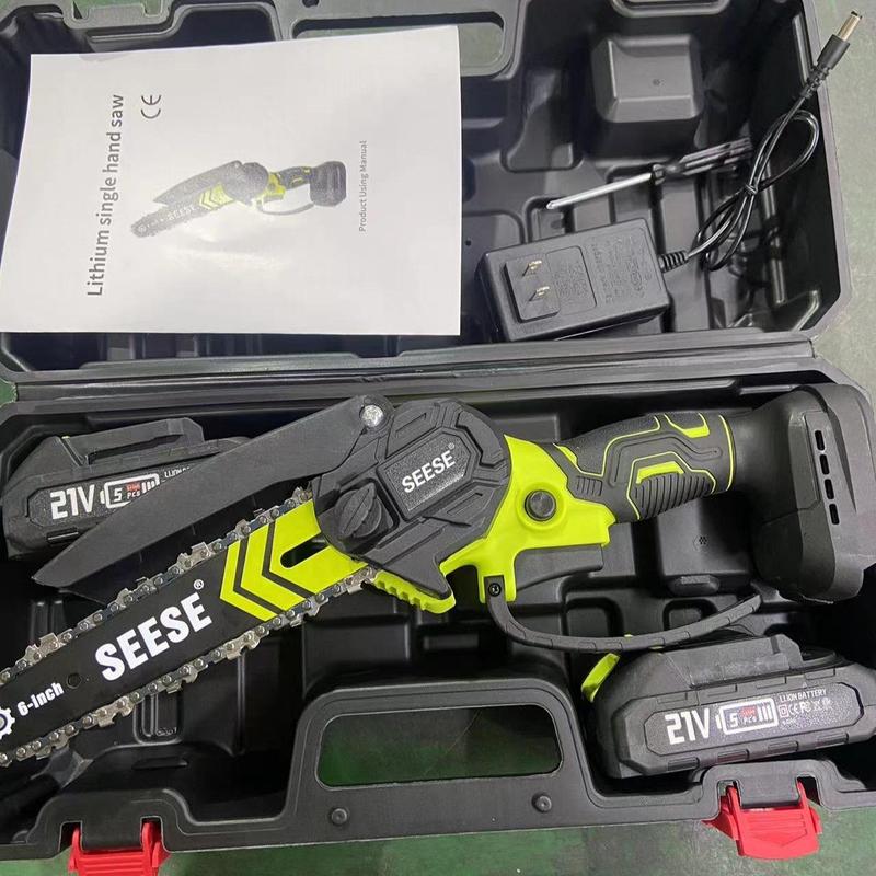SEESE Brushless Mini ChainSaw - Portable Electric Cordless Saw for Wood Cutting, Batteries (2000mAh) ,Pruning, Gardening, Camping - Suitable for Seniors, Women Holiday gifts SEESE Brushless Mini ChainSaw - Portable Electric Cordless Saw for Wood Cutting, Batteries (2000mAh) ,Pruning, Gardening, Camping - Suitable for Seniors, Women Holiday gifts