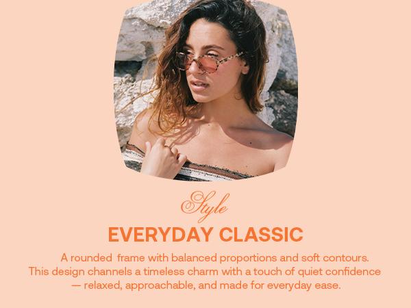 SOJOS Trendy Oval Polarized Sunglasses for Women Men, Chic Retro Small Narrow Round Womens Mens Sunnies