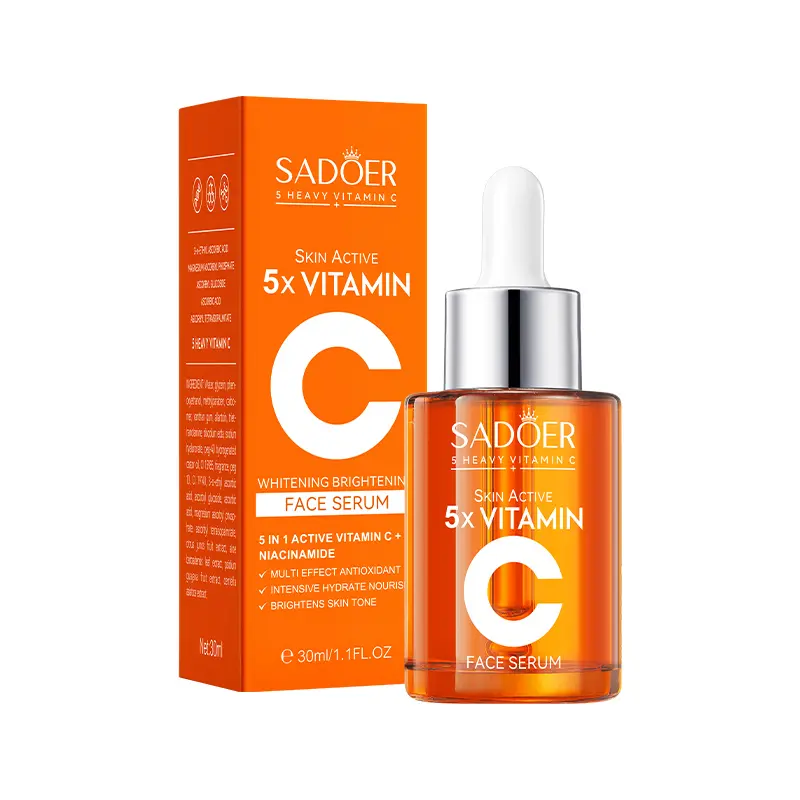 Renewal Serum with 5X Vitamin C, Hyaluronic Acid & Niacinamide, Repairing Facial Serum, Moisturizing, Nourishing & Glowing - Skincare 1.1 fl. oz Daily