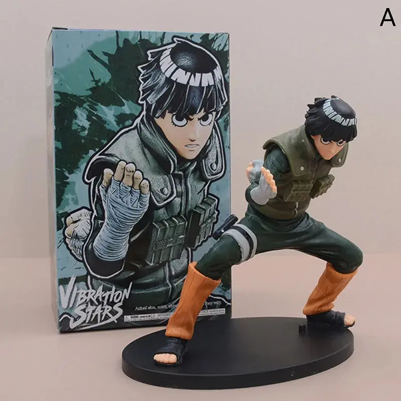 16cm Naruto Anime Figure Rock Lee Hyuuga Hinata Roubu Double Lion Fist Fighting Action Figure Collection Model Doll Toys Hobbie