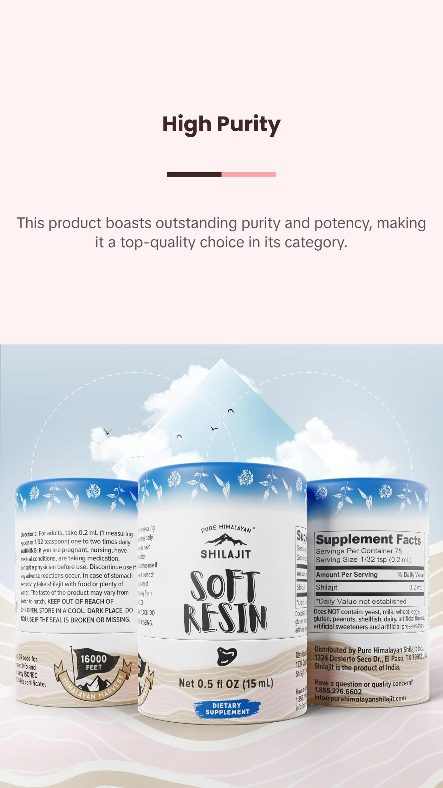 Pure Himalayan Shilajit, Soft Resin, Ayurvedic Rasayana Rejuvenation, Natural Source of Fulvic Acid, Includes Measuring Spoon - 15 ml / 0.5 fl oz