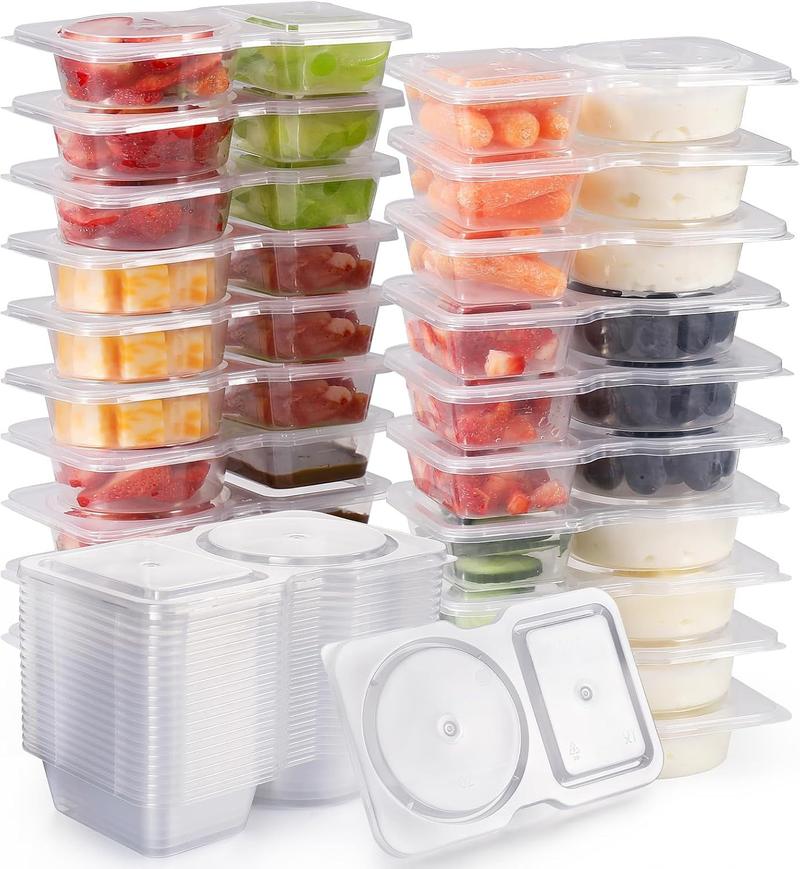 New Year Home Decor Sale Nifogo Heated Bento Box +20/40Pcs Reusable Snack Storage Combo Special Offer for Meal Prep