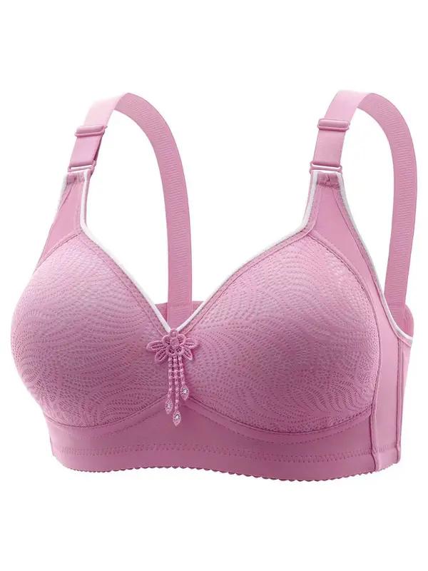 Women's Wireless Push-Up Bra 6-Pack Adjustable Hook & Eye Closure Soft Breathable Medium Support Daily Versatile Lingerie