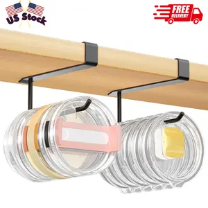 2 Pack Tumbler Lid Organizer (Black)