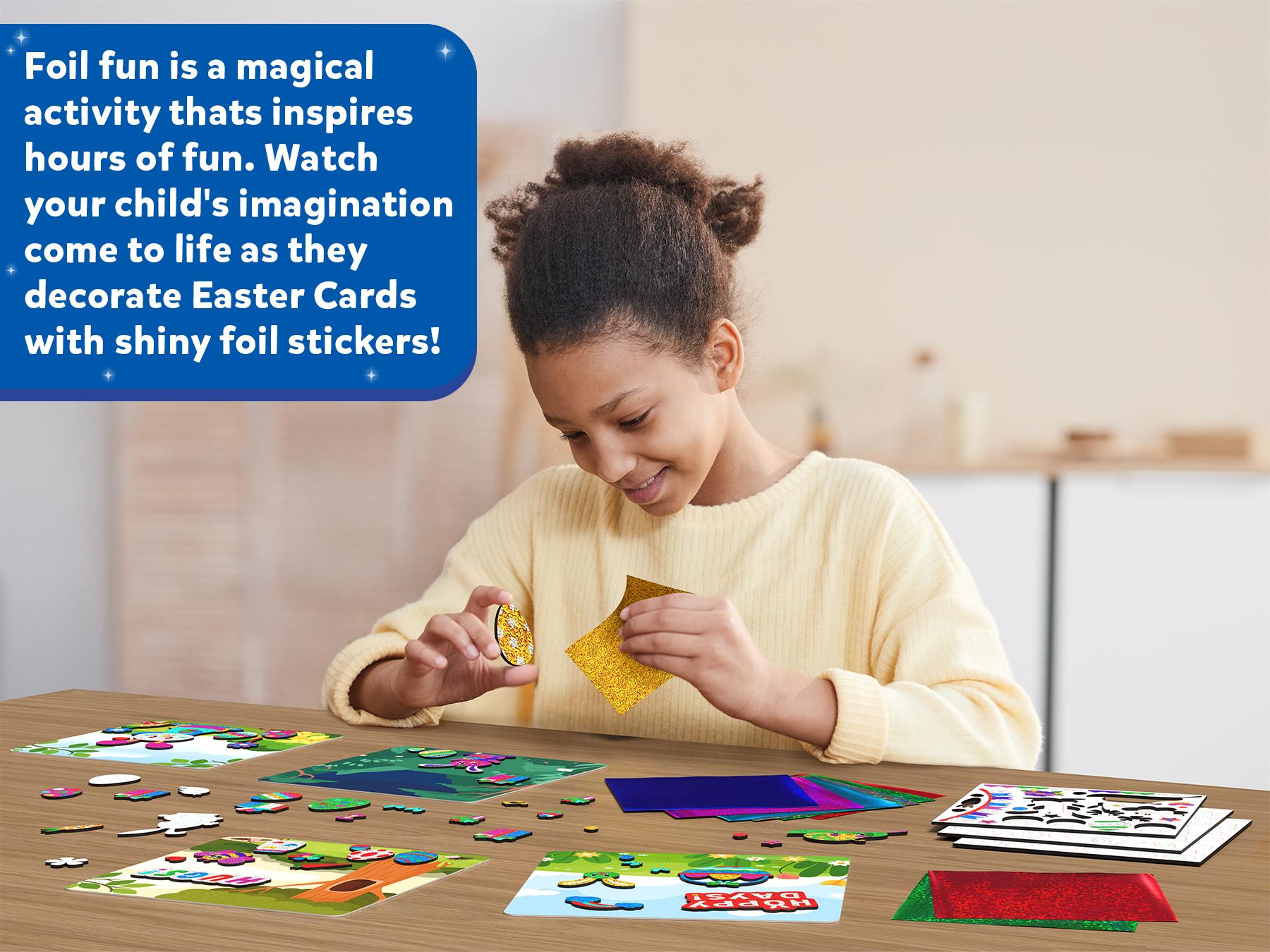 Easter Special Foil Fun - Skillmatics Art & Craft Activity, Mess-free Art, DIY Creative Kit for Kids Ages 4 and up