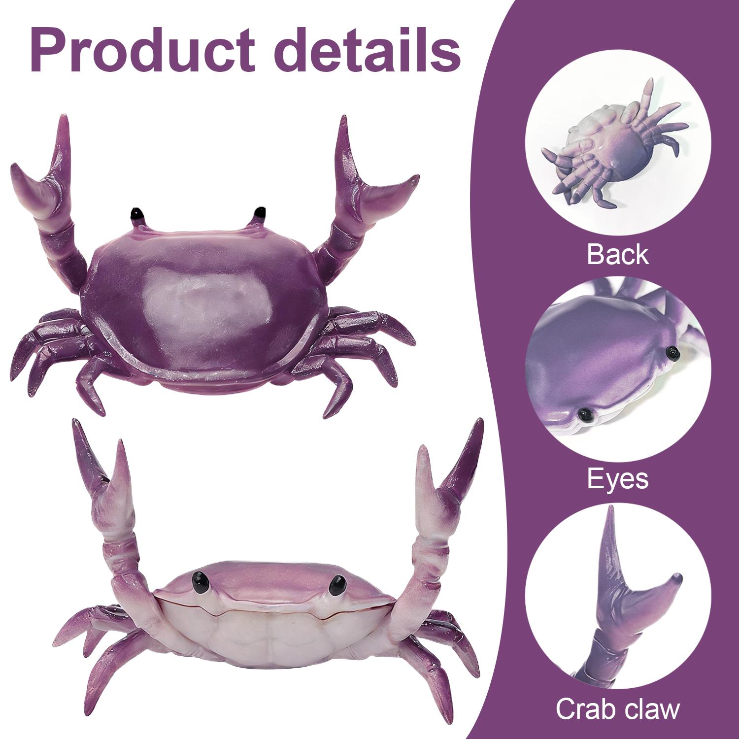 1 PCS Crab Shaped Pen Holder,Decorative Stand for Organizing Pens, Unique Crab-Shaped Desk Accessory for Creative Workspace, Ideal Gift for Office and Home, Pencil Holder,Desk Accessories, Summer Gifts,Room Decoration, Birthday Gift