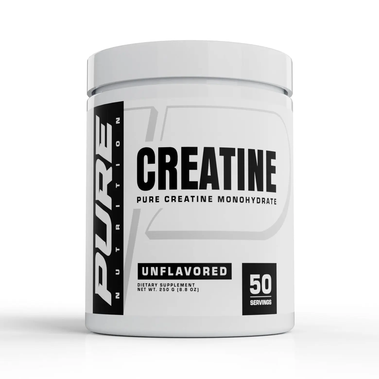 Micronized Pure Creatine Monohydrate Supplement Powder - Unflavored, 5g Per Scoop, 50 Servings, for Fitness, Workouts, Muscle Support