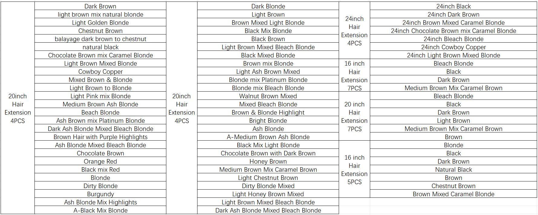 AISI HAIR 4PCS Synthetic Clip in Hair Extensions Black Brown Double Weft 20/24 Inch Long Wavy Straight Hairpiece for Women natural hair