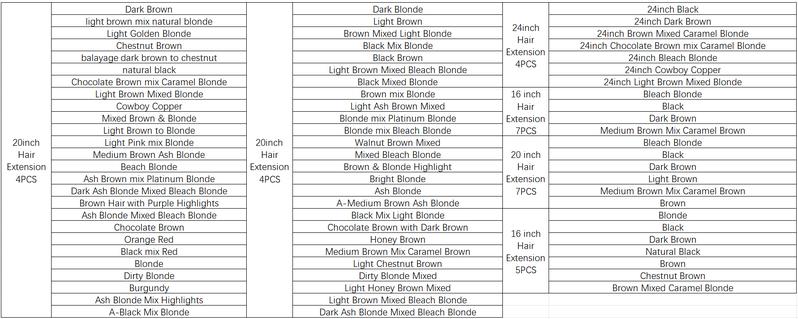 AISI HAIR 4PCS Synthetic Clip in Hair Extensions Black Brown Double Weft 20/24 Inch Long Wavy Straight Hairpiece for Women natural hair