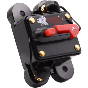 Rayne's World 20-300A 12V-48V DC Waterproof Circuit Breaker Manual Reset - Car Stereo, RV, Solar Power, Automotive, Marine, Trolling Motor