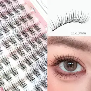 Korean Style Camellia false eyelashes - High Volume 120 Clusters, DIY Single Clusters. Natural, Realistic, Dense C-Curve, Perfect for Both Camera and Daily Wear.Segmented Lash Extensions, Easy for Beginners. Length:10-12mm!!