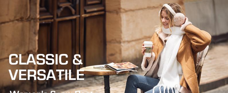 Dream Pairs High-Top Slip-On Snow Booties – Plush Faux-Fur, Memory-Foam, Anti-Slip Outdoor Sole