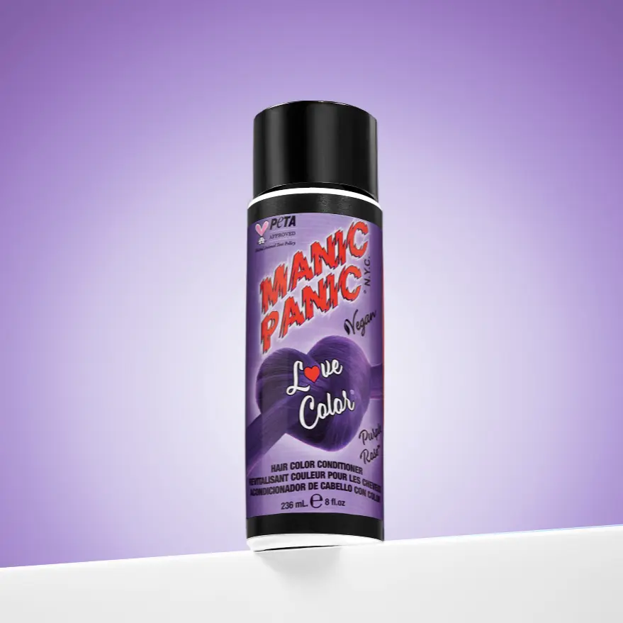 Manic Panic NYC Inc Purple Rose Color Depositing Moisture Hydration Conditioner - Medium-Violet Hue, Shea Butter-Infused, Hydrating Haircare for Vibrant Color (Apply 5-10 Min)