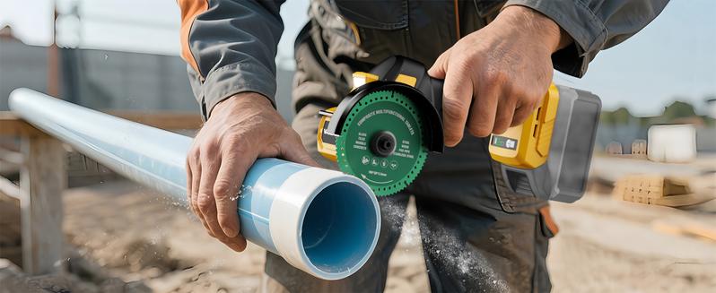 【No Batteries】 Cordless Cut Off Tool Compatible with Dewalt 20V Battery/ for Milwaukee M18 Battery/ Makita 18V Battery, 18,000 RPM Brushless Motor, 4" Blades (2pcs) with Dust Cover, 1.2mm Max Blade Thickness for Wood/Metal/Plastic