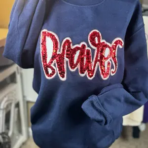 Braves Appliqué Embroidered Sweatshirt