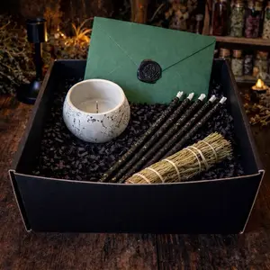 5 Day Energy Reset Ritual Kit Spiritual Cleansing Candle Set with Rosemary Smudge & Handmade Holder for Holistic Wellness