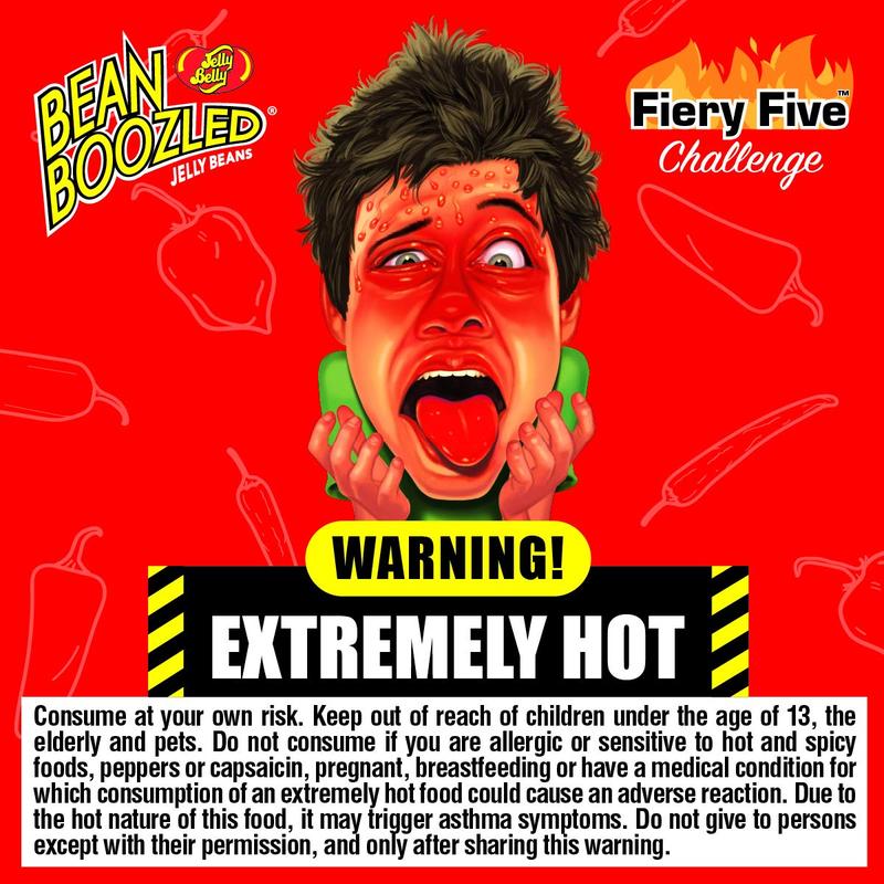 Jelly Belly BeanBoozled Fiery Five Bag - 1.9 oz - Genuine, Official, Straight from the Source