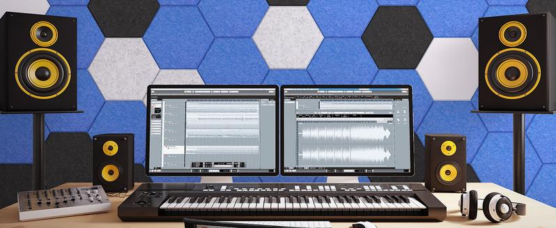 TONOR High-Density Soundproof Panels, Black Acoustic Panels for Studio, Office, and Home Use,Waterproof & Odorless, 100% Polyester Fiber