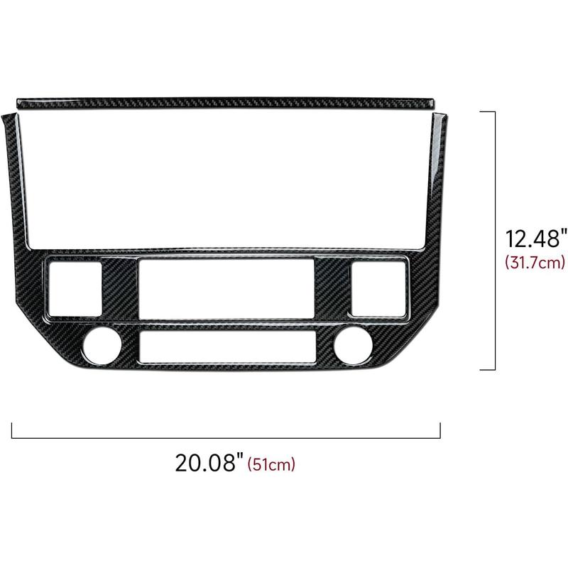 Center Console Panel Decals for 2006 2007 2008 Dodge Ram 1500 2500 3500 Accessories Carbon Fiber Interior Stickers, A