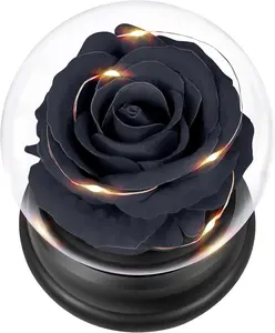 Easter Rose Gifts for Flowers Gifts for Mom Women Girl friend  Gifts for Wife,Preserved Rose Enchanted Red Silk Rose