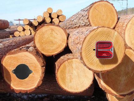 AgriEyes T327 Wireless Magnetic Trailer Lights Kit (upgrade version of T28- warning lights + signal lights all-in-one), 22 LEDs, 5 Signal Modes, IP67 Waterproof, USB-C Rechargeable, Long Runtime, 1-Year Warranty