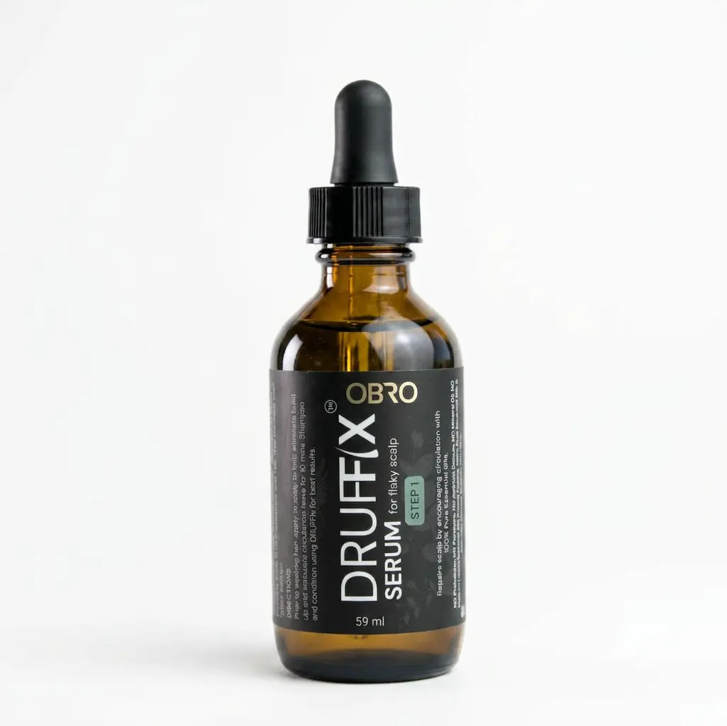OBRO Druffix Serum - 100% Naturally Derived Dandruff Serum for Flaky Scalp