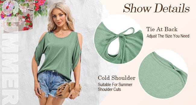 PiePieBuy Women Cold Shoulder Tops Summer Short Sleeve Shirt Scoop Neck Tee Casual Loose Fitting Solid Color Tunic Top Basic Minimalist Tshirt Fitted Streetwear Maternity Womenswear shirts women PiePieBuy Women Cold Shoulder Tops Summer Short Sleeve Shirt Scoop Neck Tee Casual Loose Fitting Solid Color Tunic Top Basic Minimalist Tshirt Fitted Streetwear Maternity Womenswear shirts women