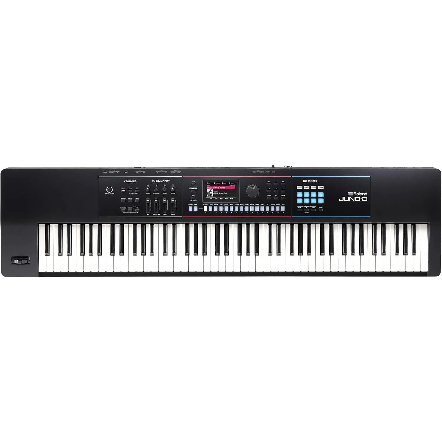 Roland JUNO-D8 Synthesizer | 88-Note Weighted Keyboard with Hammer Action | ZEN-Core Engine with Over 3800 Onboard Sounds
