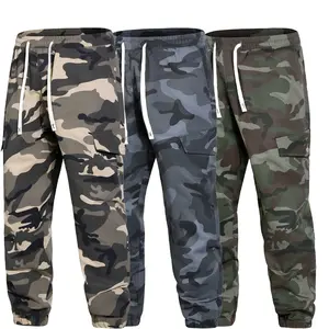 3-Pack Men's Tactical Camo Jogger Pants, Multi-Pocket Loose Fit Work Wear Trousers，pantalones para hombre cargo pants for men Classic Shorts