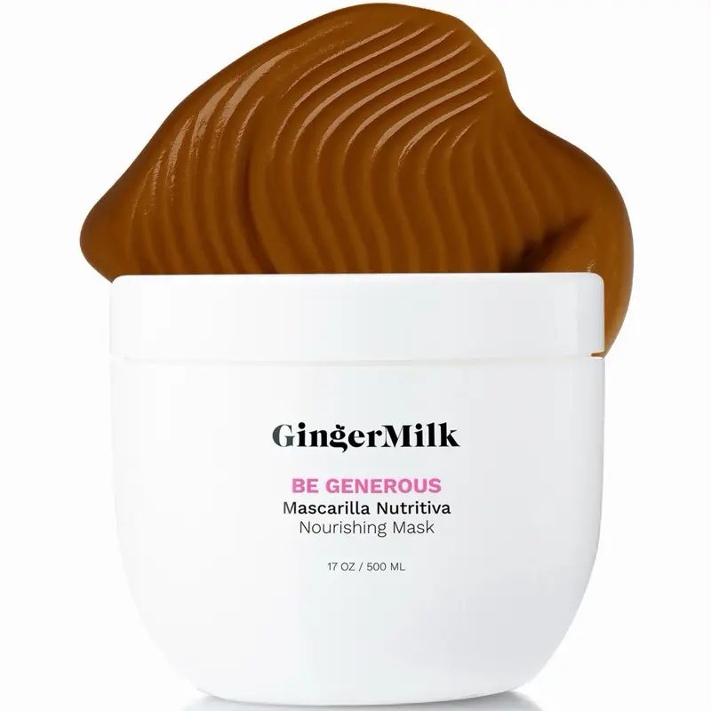 Deep Nourishing Hair Mask, Be Generous | Intensive Nutrition & Hydration Care with Avocado, Argan & Chia for Dry, Dull & Lifeless Hair | Ginger Milk