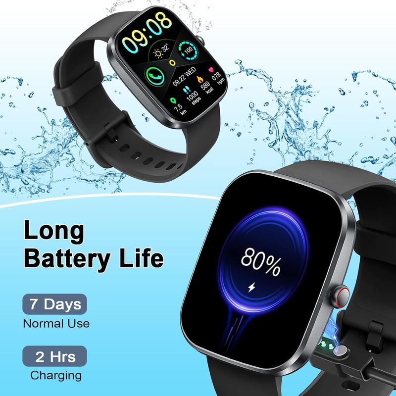 [Valentine's Day] Tukio 2026 Smartwatch 1.85" Touchscreen with 120+ Exercise Modes Sleep Monitoring & Wireless Connectivity for Holiday Gifts & Fitness Tracking