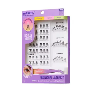 imPRESS Falsies Pre-Glued Individual Lashes Kit