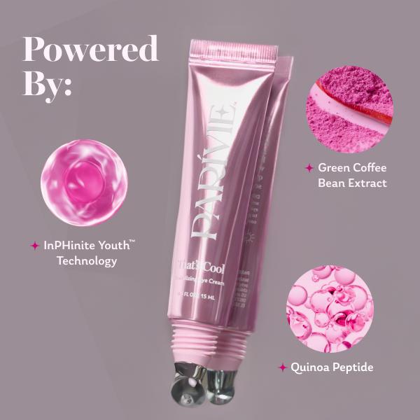 Instantly Depuff & Brighten Tired Eyes – Cooling Metal Tip | That’s Cool Quinoa Peptide Eye Cream + FREE Quenched Mini