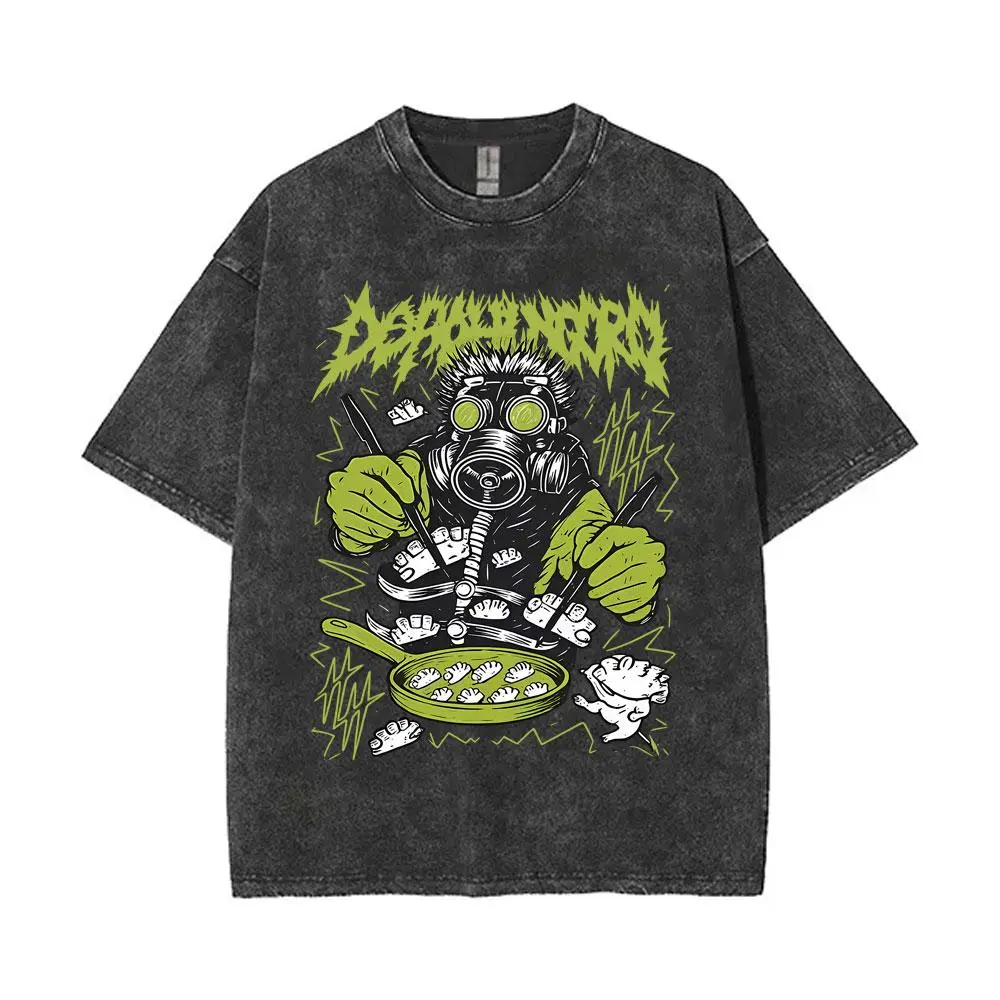 Y2k Tshirt Men Clothing New in Top & Tees Mens T-Shirt Washed Vintage Anime Dorohedoro Ebisu Noi Nikaido Kaiman Graphic5