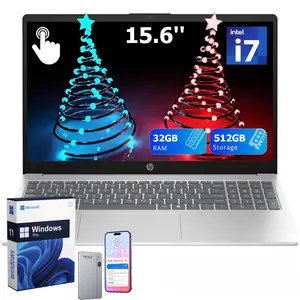 HP 2025 15.6" FHD Laptop | Intel Core i7-1355U | 32GB RAM | 512GB SSD | Backlit Keyboard | Wi-Fi 6 | Bluetooth 5.3 | Windows 11 Pro | Silver | Bundle Included