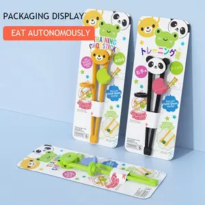 3 Pairs of Cute Cartoon Animal Training Chopsticks Set - Easy-Grip, Durable Plastic,Perfect for Youngsters and Beginners, Youngsters'S Chopsticks|Playful Design|Durable Plastic