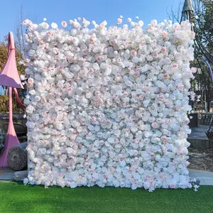 Artificial floral wall backdrop for weddings, reception party decoration, proposal event setup, bridal shower photo booth, baby shower background, engagement celebration decor, realistic faux flower wall panel, luxury reusable floral arrangement