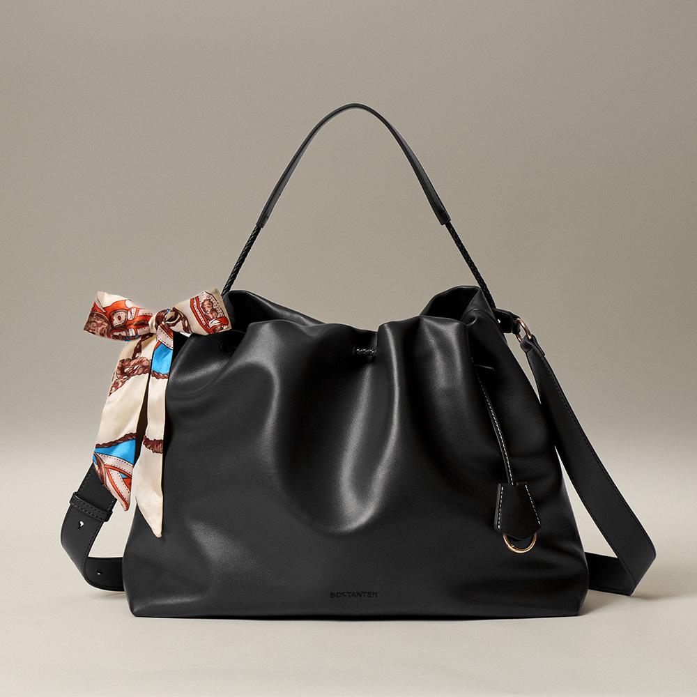 BOSTANTEN Viral Vegan Leather Purses | Lightweight Large Capacity Drawstring Bag | Affordable everyday bag