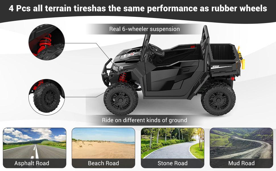 【GARVEE】24V Ride On Dump Truck for Big Children - 4x4 Electric Vehicle with Remote Control, Shovel, Bluetooth, Music, and Durable Outdoor Design for Active Play 【GARVEE】24V Ride On Dump Truck for Big Children - 4x4 Electric Vehicle with Remote Control, Shovel, Bluetooth, Music, and Durable Outdoor Design for Active Play