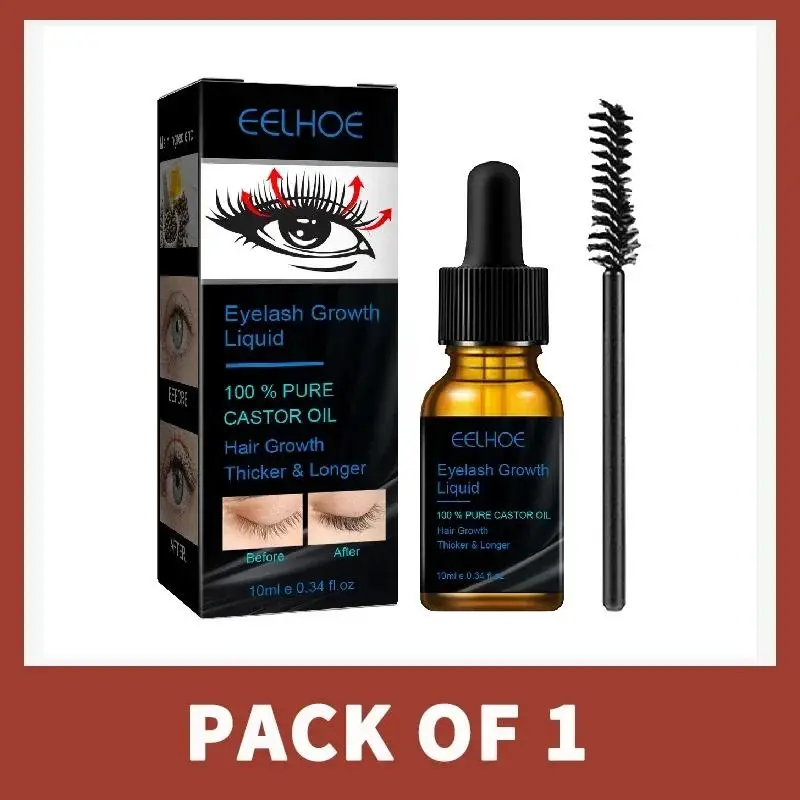 7-Day Eyelash Growth Serum - Cosmetic Beauty Product with Stimulating, Repair Effects, Eyebrow Enhancer, Lift Benefit, Daily Transparent Formula, Eyelash Brush Included