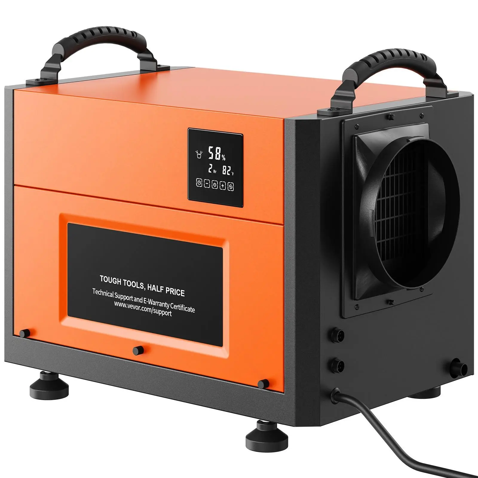 【Summerfinds】VEVOR 156 Pints Commercial Dehumidifier with Drain Hose for Crawl Spaces Basements Warehouse & Job SitesLarge Capacity Dehumidifier for Water Damage RestorationAuto DefrostCSA Listed