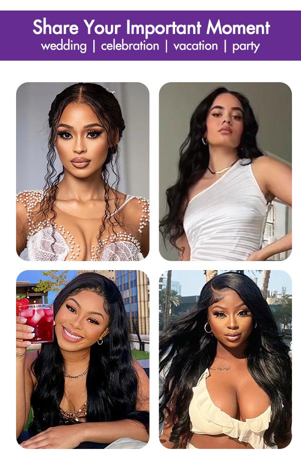 Luvme Hair 180% Density | 360 Lace Pre-Plucked Long Wig  (Body Wave / Straight / Water Wave)