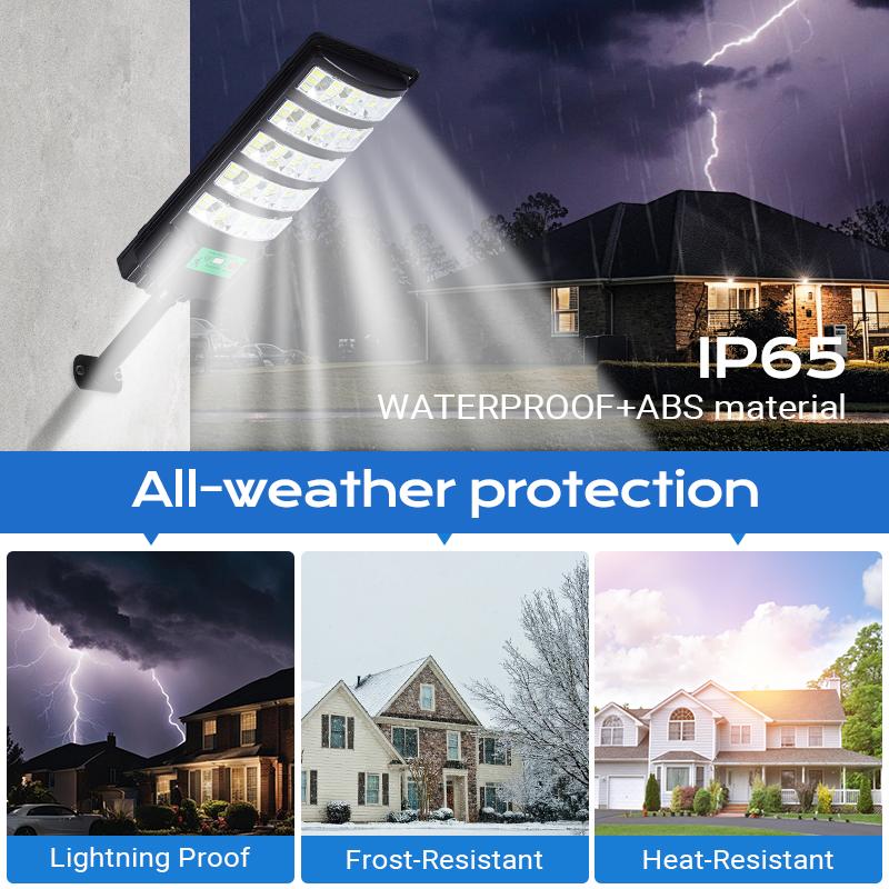 Solar Street Light Outdoor Super Bright 120LM/W 5730 LEDs IP65 Waterproof Motion Sensor Wall Pole Mount Solar Lamp with Remote Control 3 Modes for Yard Garage Road Warehouse Solar Street Light Outdoor Super Bright 120LM/W 5730 LEDs IP65 Waterproof Motion Sensor Wall Pole Mount Solar Lamp with Remote Control 3 Modes for Yard Garage Road Warehouse