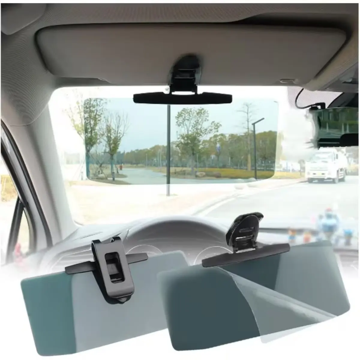 2Pack Anti-Glare Sun Visor Extender for Car, All Season Car Visor Extender Sun Blocker for Suns Protection and Shading, Universal Suns Visors Extenders Fit for Cars Trucks SUVs