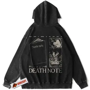 Death Note Anime Vintage Hoodie for Fans, graphic Tee