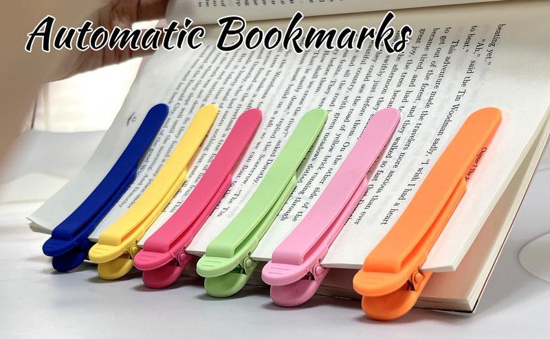 3pcs Silicone Automatic Bookmarks, Book Lovers Gifts forReading Women, Men, Kids, Readers, Unique Cute BookPage Holder Accessories, Stay in Place and Follow as YouRead 3pcs Silicone Automatic Bookmarks, Book Lovers Gifts forReading Women, Men, Kids, Readers, Unique Cute BookPage Holder Accessories, Stay in Place and Follow as YouRead