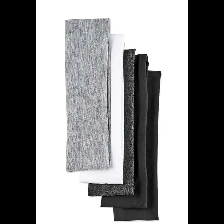 Soft Stretchable Headbands for Men & Women – Running & Workout Hair Accessories, Assorted Colors (5-Pack)