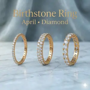 Birthstone Ring April Diamond Birthstone Ring April Diamond